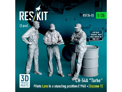 Ch-54a 'tarhe' Pilots Late In A Standing Position (1968+) (Scene 1) (3pcs) (3d Printed) - zdjęcie 3