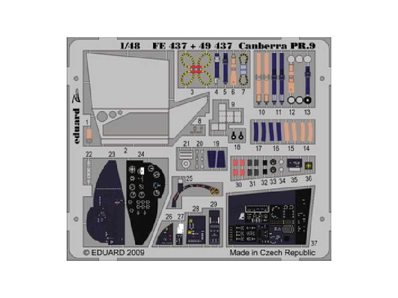 Canberra PR.9 S. A. 1/48 - Airfix - blaszki - zdjęcie 1 Canberra PR.9 S. A. 1/48 - Airfix - blaszki - zdjęcie 1