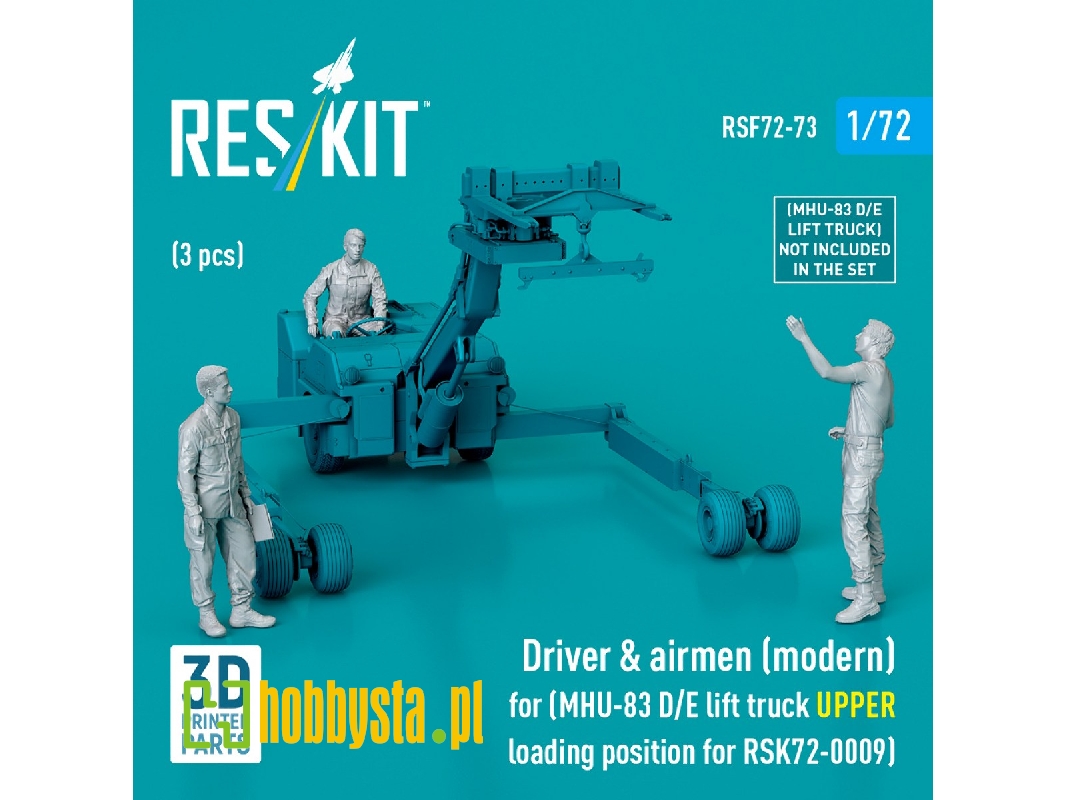 Driver & Airmen (Modern) (3pcs) (Mhu-83 D/E Lift Truck Upper Loading Position For Rsk72-0009) (3d Printed) - zdjęcie 1 Driver & Airmen (Modern) (3pcs) (Mhu-83 D/E Lift Truck Upper Loading Position For Rsk72-0009) (3d Printed) - zdjęcie 1