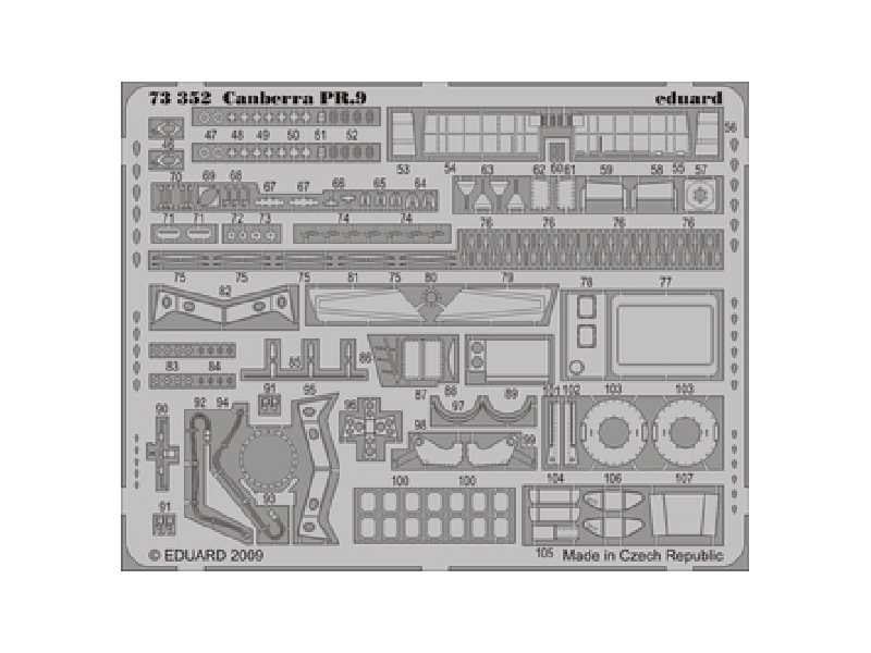 Canberra PR.9 S. A. 1/72 - Airfix - blaszki - zdjęcie 1 Canberra PR.9 S. A. 1/72 - Airfix - blaszki - zdjęcie 1