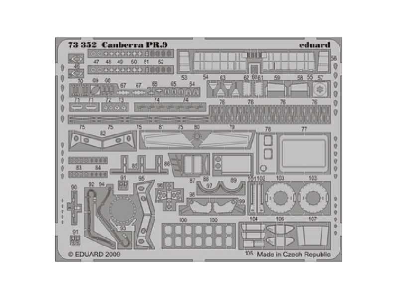  Canberra PR.9 S. A. 1/72 - Airfix - blaszki - zdjęcie 1