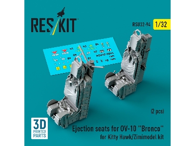 Ejection Seats For Ov-10 'bronco' (2pcs) For Kitty Hawk/Zimimodel Kit (3d Printed) - zdjęcie 1