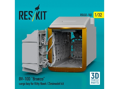 Ov-10d 'bronco' Cargo Bay For Kitty Hawk/Zimimodel Kit (3d Printed) - zdjęcie 1