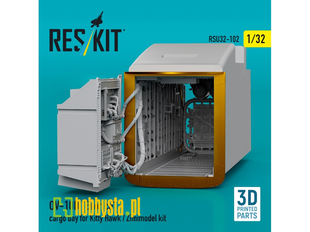 Ov-10d 'bronco' Cargo Bay For Kitty Hawk/Zimimodel Kit (3d Printed) - zdjęcie 1 Ov-10d 'bronco' Cargo Bay For Kitty Hawk/Zimimodel Kit (3d Printed) - zdjęcie 1