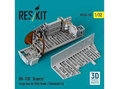 Ov-10d 'bronco' Cargo Bay For Kitty Hawk/Zimimodel Kit (3d Printed) - zdjęcie 2