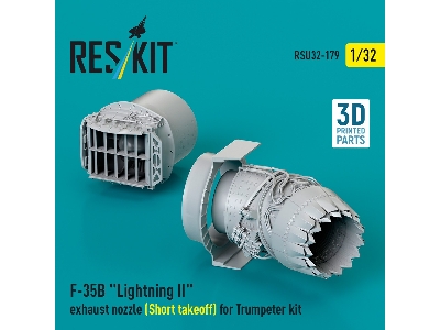 F-35b 'lightning Ii' Exhaust Nozzle (Short Takeoff) For Trumpeter Kit (3d Printed) - zdjęcie 1