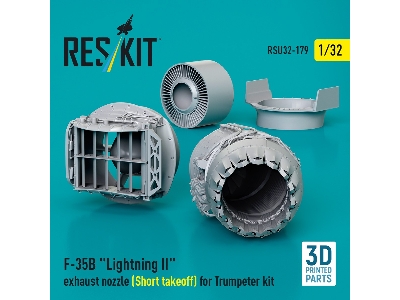 F-35b 'lightning Ii' Exhaust Nozzle (Short Takeoff) For Trumpeter Kit (3d Printed) - zdjęcie 3