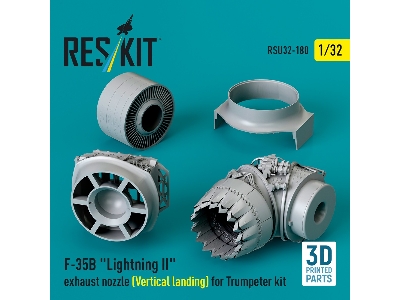 F-35b 'lightning Ii' Exhaust Nozzle (Vertical Landing) For Trumpeter Kit (3d Printed) - zdjęcie 3