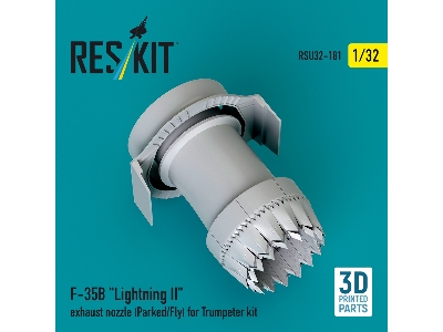 F-35b 'lightning Ii' Exhaust Nozzle (Parked/Fly) For Trumpeter Kit (3d Printed) - zdjęcie 2