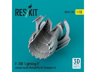 F-35b 'lightning Ii' Exhaust Nozzle (Parked/Fly) For Trumpeter Kit (3d Printed) - zdjęcie 3