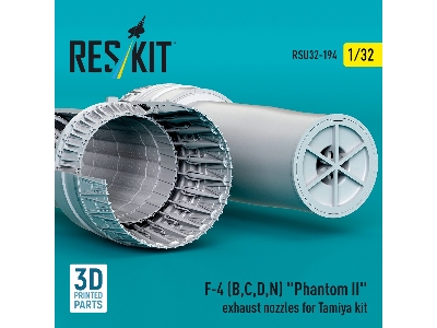 F-4 (B, C, D, N) 'phantom Ii' Exhaust Nozzles Gor Tamiya Kit (3d Printed) - zdjęcie 1