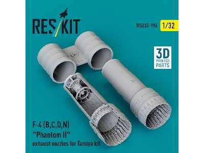 F-4 (B, C, D, N) 'phantom Ii' Exhaust Nozzles Gor Tamiya Kit (3d Printed) - zdjęcie 2