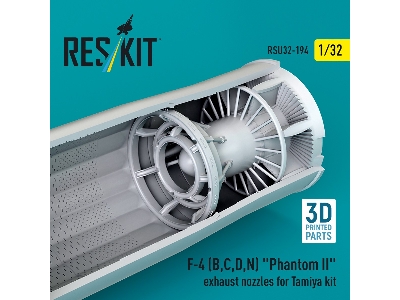 F-4 (B, C, D, N) 'phantom Ii' Exhaust Nozzles Gor Tamiya Kit (3d Printed) - zdjęcie 3