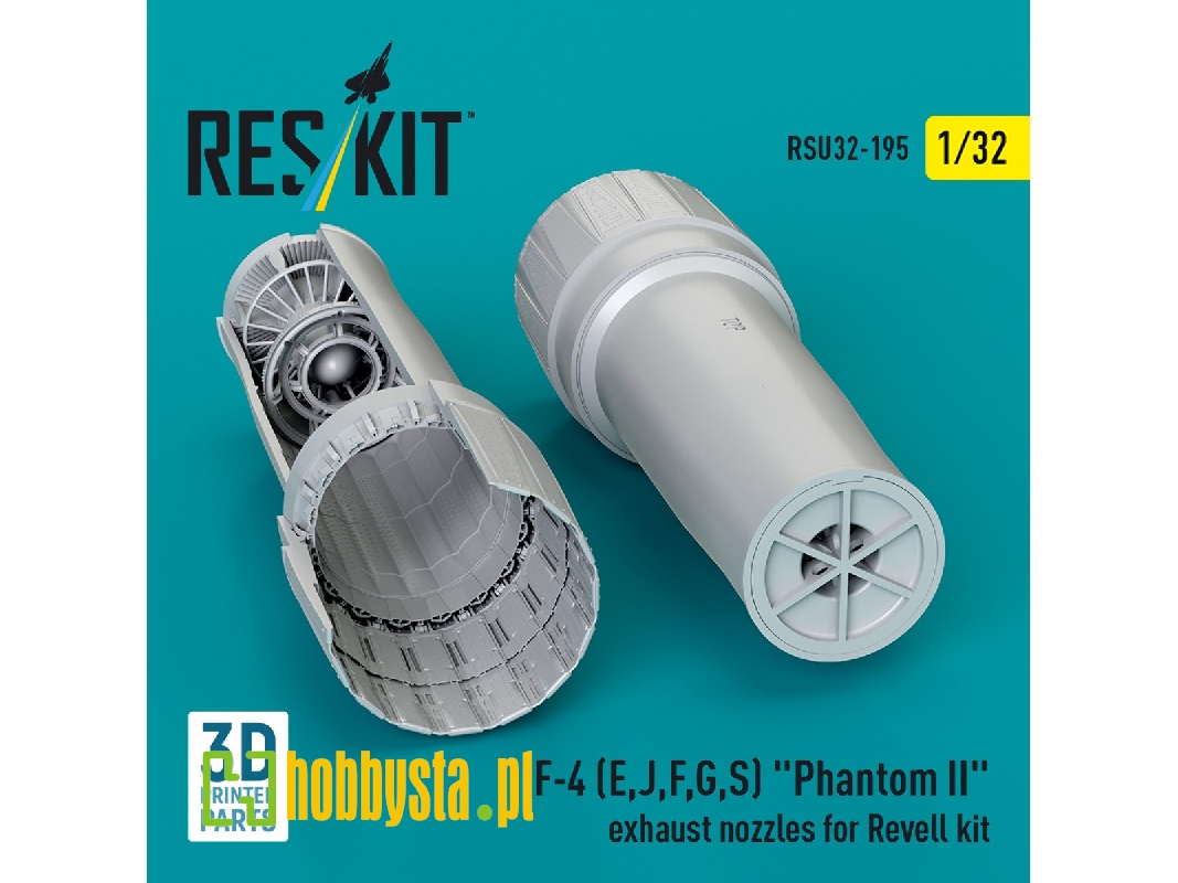 F-4 (E, J, F, G, S) 'phantom Ii' Exhaust Nozzles For Revell Kit (3d Printed) - zdjęcie 1 F-4 (E, J, F, G, S) 'phantom Ii' Exhaust Nozzles For Revell Kit (3d Printed) - zdjęcie 1