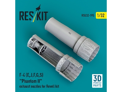 F-4 (E, J, F, G, S) 'phantom Ii' Exhaust Nozzles For Revell Kit (3d Printed) - zdjęcie 2