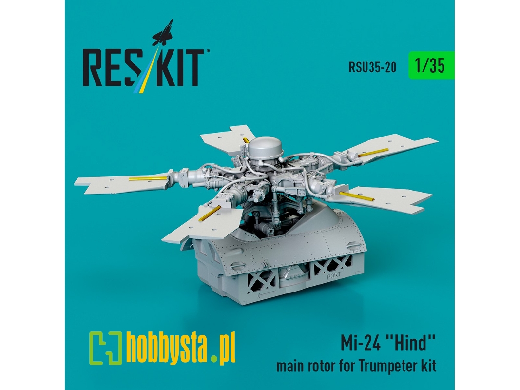 Mi-24 'hind' Main Rotor For Trumpeter Kit (3d Printed) - zdjęcie 1 Mi-24 'hind' Main Rotor For Trumpeter Kit (3d Printed) - zdjęcie 1