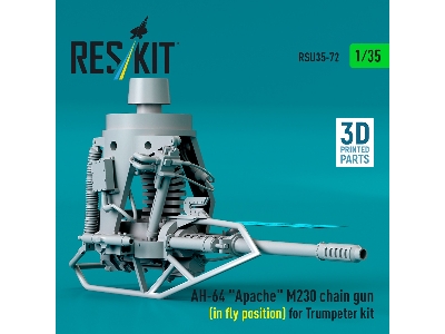 Ah-64 'apache' M230 Chain Gun (In Fly Position) For Trumpeter Kit (3d Printed) - zdjęcie 2