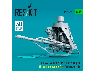 Ah-64 'apache' M230 Chain Gun (In Parking Position) For Trumpeter Kit (3d Printed) - zdjęcie 2