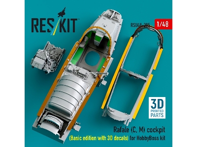 Rafale (C, M) Cockpit (Basic Edition With 3d Decals) For Hobbyboss Kit (3d Printed) - zdjęcie 4