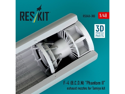 F-4 (B, C, D, N) 'phantom Ii' Exhaust Nozzles For Tamiya Kit (3d Printed) - zdjęcie 1