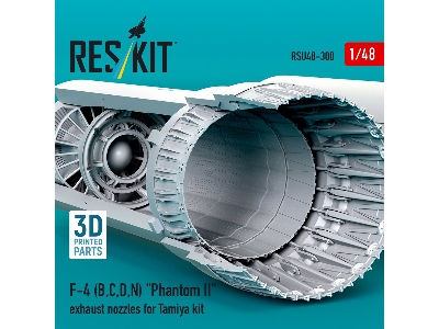 F-4 (B, C, D, N) 'phantom Ii' Exhaust Nozzles For Tamiya Kit (3d Printed) - zdjęcie 3