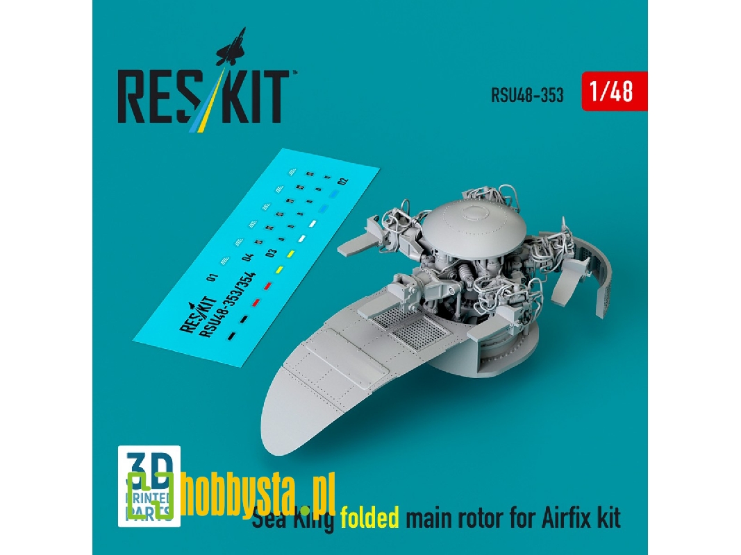 Sea King Folded Main Rotor For Airfix Kit (3d Printed) - zdjęcie 1 Sea King Folded Main Rotor For Airfix Kit (3d Printed) - zdjęcie 1