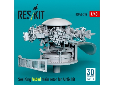 Sea King Folded Main Rotor For Airfix Kit (3d Printed) - zdjęcie 2