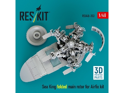 Sea King Folded Main Rotor For Airfix Kit (3d Printed) - zdjęcie 3