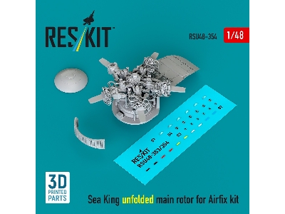 Sea King Unfolded Main Rotor For Airfix Kit (3d Printed) - zdjęcie 1