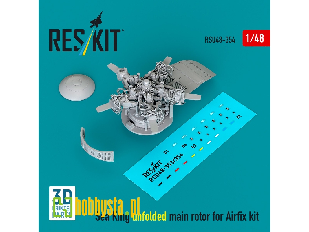 Sea King Unfolded Main Rotor For Airfix Kit (3d Printed) - zdjęcie 1 Sea King Unfolded Main Rotor For Airfix Kit (3d Printed) - zdjęcie 1