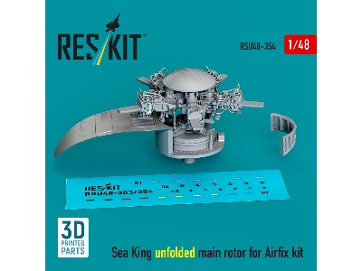 Sea King Unfolded Main Rotor For Airfix Kit (3d Printed) - zdjęcie 2
