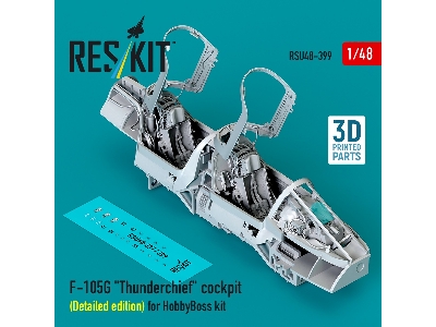 F-105g 'thunderchief' Cockpit (Detailed Edition) For Hobbyboss Kit (3d Printed) - zdjęcie 1