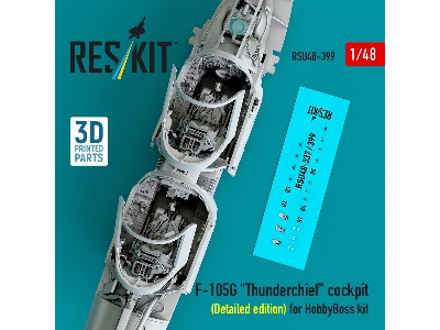 F-105g 'thunderchief' Cockpit (Detailed Edition) For Hobbyboss Kit (3d Printed) - zdjęcie 3