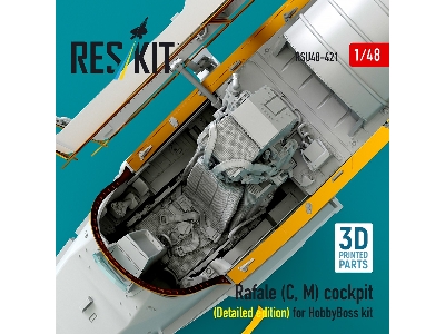 Rafale (C, M) Cockpit (Detailed Edition) For Hobbyboss Kit (3d Printed) - zdjęcie 3