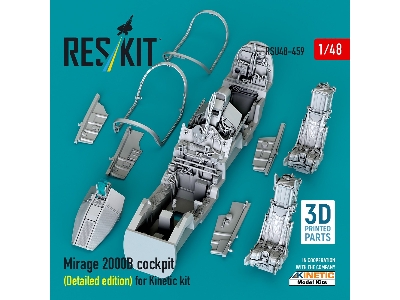 Mirage 2000b Cockpit (Detailed Edition) For Kinetic Kit (3d Printed) - zdjęcie 1