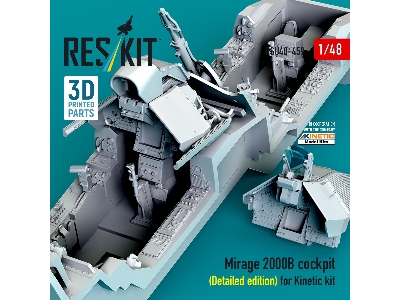 Mirage 2000b Cockpit (Detailed Edition) For Kinetic Kit (3d Printed) - zdjęcie 2