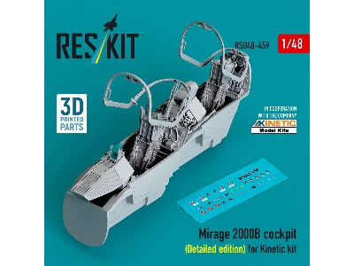 Mirage 2000b Cockpit (Detailed Edition) For Kinetic Kit (3d Printed) - zdjęcie 4