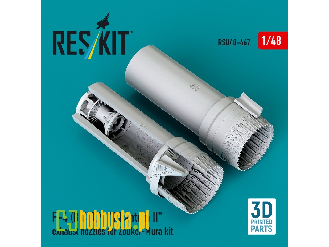 F-4 (B, C, D, N) 'phantom Ii' Exhaust Nozzles For Zoukei-mura Kit (3d Printed) - zdjęcie 1 F-4 (B, C, D, N) 'phantom Ii' Exhaust Nozzles For Zoukei-mura Kit (3d Printed) - zdjęcie 1