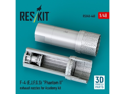 F-4 (E, J, F, G, S) 'phantom Ii' Exhaust Nozzles For Academy Kit (3d Printed) - zdjęcie 2