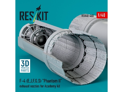 F-4 (E, J, F, G, S) 'phantom Ii' Exhaust Nozzles For Academy Kit (3d Printed) - zdjęcie 3
