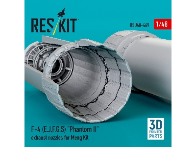 F-4 (E, J, F, G, S) 'phantom Ii' Exhaust Nozzles For Meng Kit (3d Printed) - zdjęcie 1