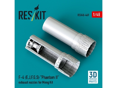F-4 (E, J, F, G, S) 'phantom Ii' Exhaust Nozzles For Meng Kit (3d Printed) - zdjęcie 2