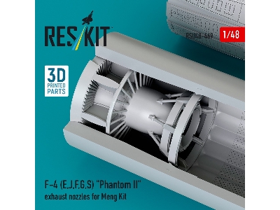 F-4 (E, J, F, G, S) 'phantom Ii' Exhaust Nozzles For Meng Kit (3d Printed) - zdjęcie 3