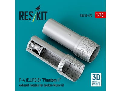 F-4 (E, J, F, G, S) 'phantom Ii' Exhaust Nozzles For Zoukei-mura Kit (3d Printed) - zdjęcie 1