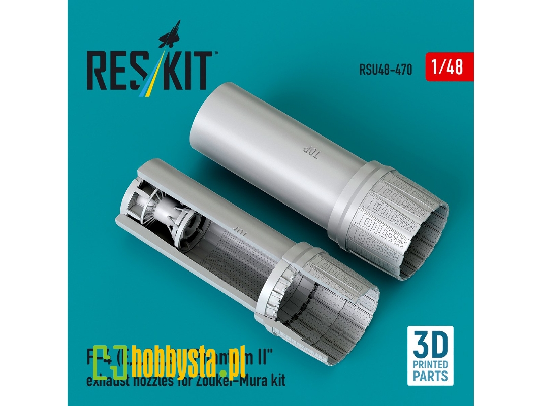 F-4 (E, J, F, G, S) 'phantom Ii' Exhaust Nozzles For Zoukei-mura Kit (3d Printed) - zdjęcie 1 F-4 (E, J, F, G, S) 'phantom Ii' Exhaust Nozzles For Zoukei-mura Kit (3d Printed) - zdjęcie 1