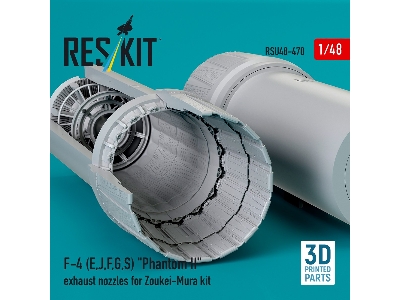 F-4 (E, J, F, G, S) 'phantom Ii' Exhaust Nozzles For Zoukei-mura Kit (3d Printed) - zdjęcie 2