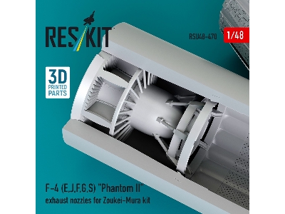 F-4 (E, J, F, G, S) 'phantom Ii' Exhaust Nozzles For Zoukei-mura Kit (3d Printed) - zdjęcie 3