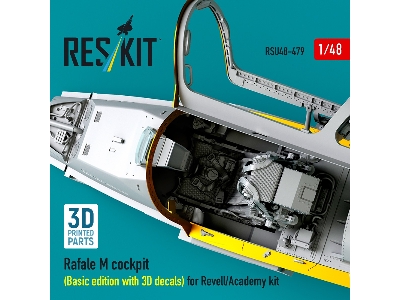 Rafale M Cockpit (Basic Edition With 3d Decals) For Revell/Academy Kit (3d Printed) - zdjęcie 3