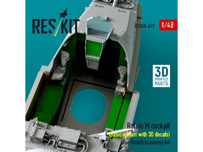 Rafale M Cockpit (Basic Edition With 3d Decals) For Revell/Academy Kit (3d Printed) - zdjęcie 4