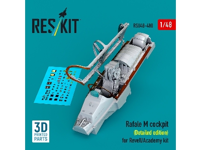 Rafale M Cockpit (Detailed Edition) For Revell/Academy Kit (3d Printed) - zdjęcie 1